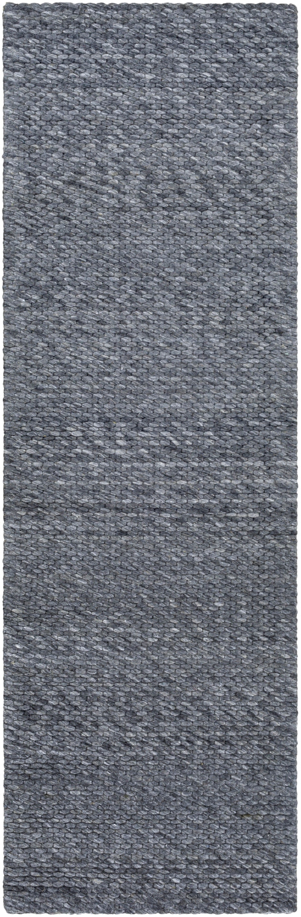 Colarado CDO-2306 Modern Wool Rug CDO2306-268 Medium Gray, Charcoal 100% Wool 2'6" x 8'