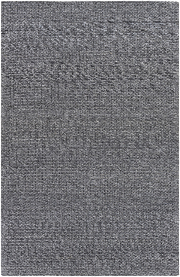 Colarado CDO-2306 Modern Wool Rug CDO2306-576 Medium Gray, Charcoal 100% Wool 5' x 7'6"