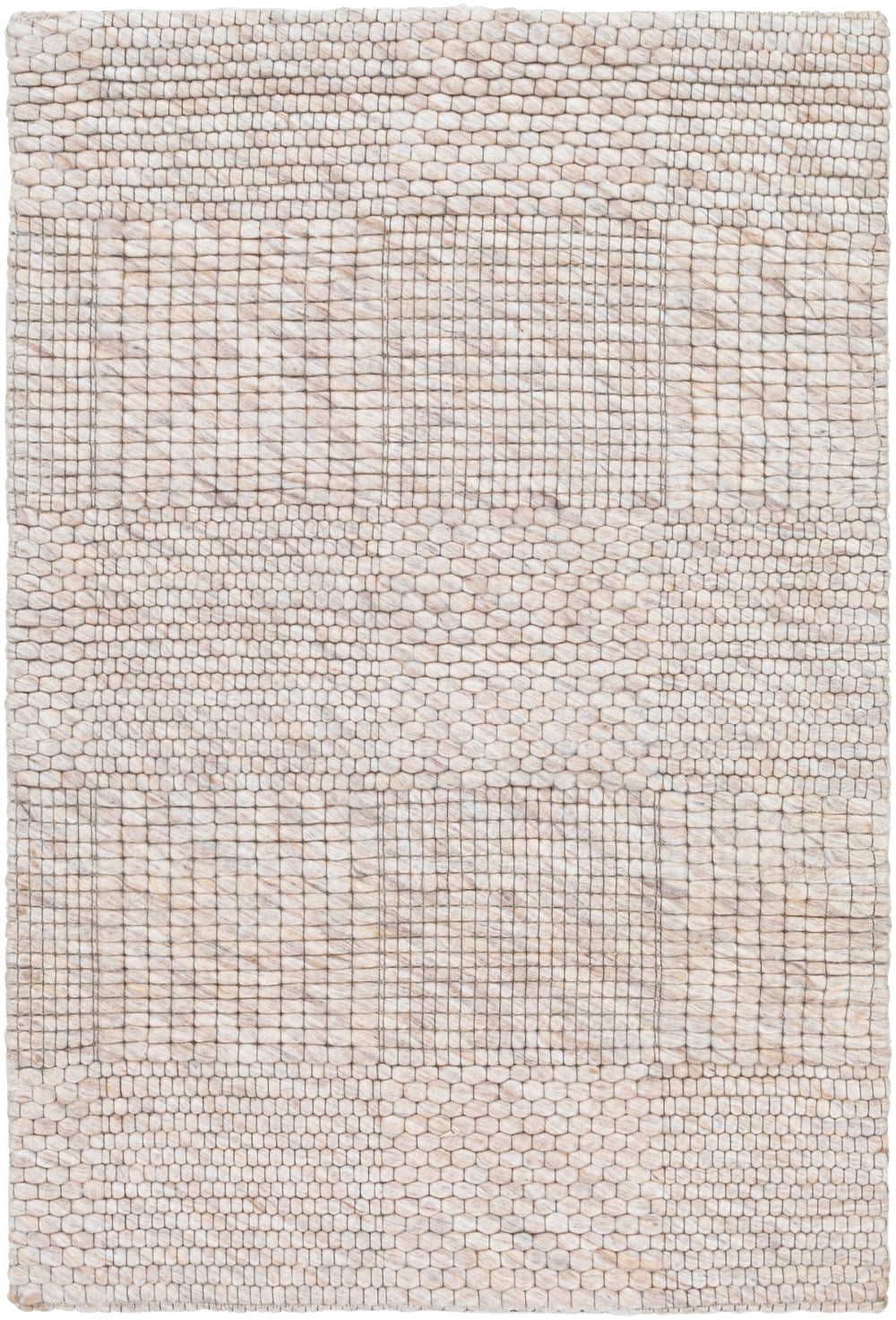 Colarado CDO-2308 Modern Wool Rug CDO2308-81012 Ivory, Taupe, Cream, Black 100% Wool 8'10" x 12'