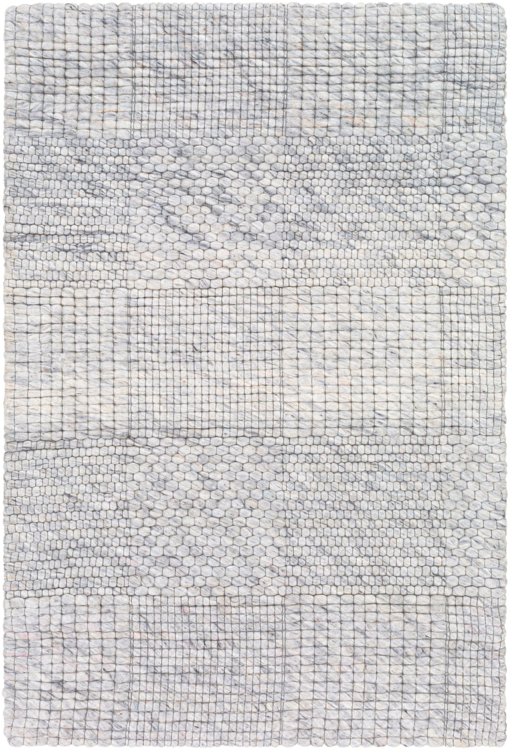 Colarado CDO-2309 Modern Wool Rug CDO2309-81012 Ivory, Black, Charcoal 100% Wool 8'10" x 12'