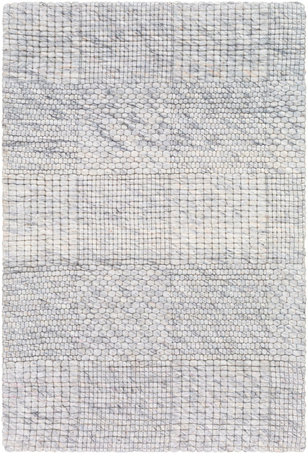 Colarado CDO-2309 Modern Wool Rug CDO2309-81012 Ivory, Black, Charcoal 100% Wool 8'10" x 12'