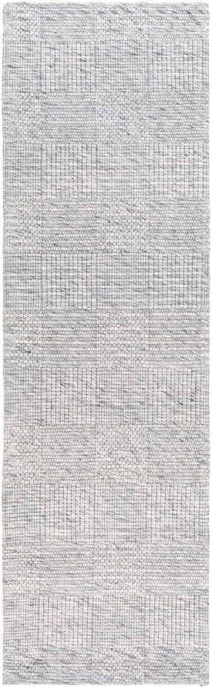 Colarado CDO-2309 Modern Wool Rug CDO2309-268 Ivory, Black, Charcoal 100% Wool 2'6" x 8'