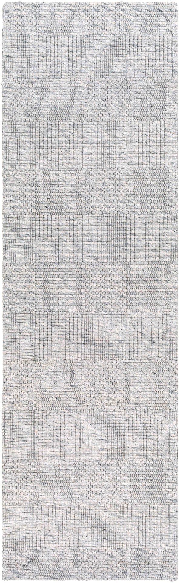 Colarado CDO-2309 Modern Wool Rug CDO2309-268 Ivory, Black, Charcoal 100% Wool 2'6" x 8'