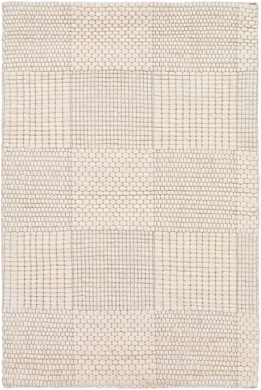 Colarado CDO-2310 Modern Wool Rug CDO2310-81012 Cream, Charcoal, Ivory, Black 100% Wool 8'10" x 12'