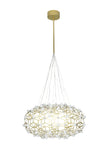 Bethel Gold LED Chandelier in Stainless Steel & Arylic