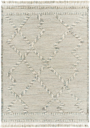 Cadiz CDZ-2301 Global Wool Rug CDZ2301-81012 Teal, Medium Gray, Dark Brown, Ivory, Camel, Light Gray 100% Wool 8'10" x 12'