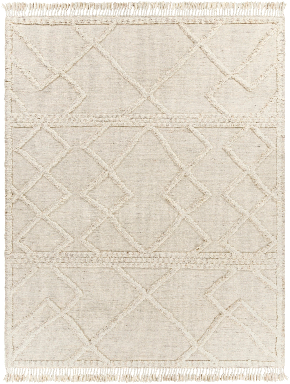 Cadiz CDZ-2303 Global Wool Rug CDZ2303-81012 Beige, Taupe, Cream 100% Wool 8'10" x 12'