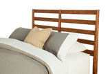 Alpine Furniture Flynn Retro Full Bed w/Slat Back Headboard, Acorn 1066-28F Acorn Mahogany Solids & Okoume Veneer 58.5 x 81 x 52