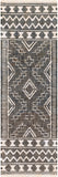 Cadence CEC-2300 Global Jute Rug CEC2300-268 Black, Charcoal, Beige 100% Jute 2'6" x 8'