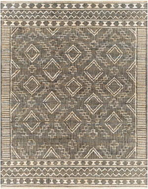Cadence CEC-2300 Global Jute Rug CEC2300-810 Black, Charcoal, Beige 100% Jute 8' x 10'