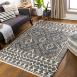 Cadence CEC-2300 Global Jute Rug CEC2300-81012 Black, Charcoal, Beige 100% Jute 8'10" x 12'