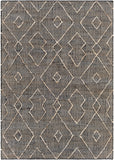 Cadence CEC-2306 Global Jute Rug CEC2306-81012 Black, Charcoal, Beige 100% Jute 8'10" x 12'