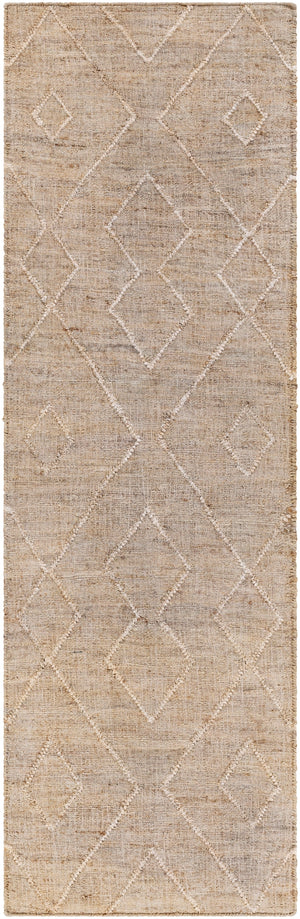 Cadence CEC-2307 Global Jute Rug CEC2307-268 Camel, Cream, Khaki, Ivory, Taupe 100% Jute 2'6" x 8'