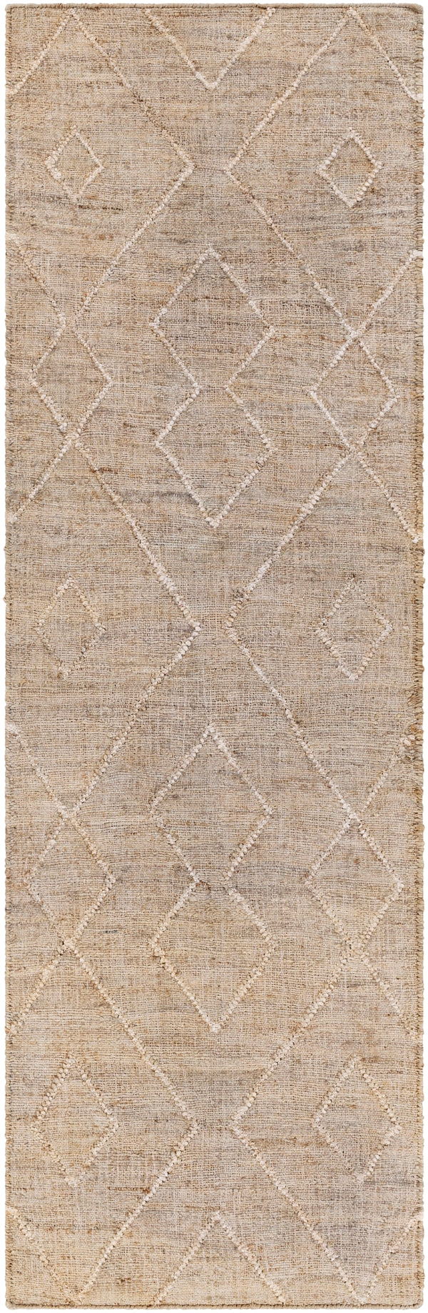 Cadence CEC-2307 Global Jute Rug CEC2307-268 Camel, Cream, Khaki, Ivory, Taupe 100% Jute 2'6" x 8'