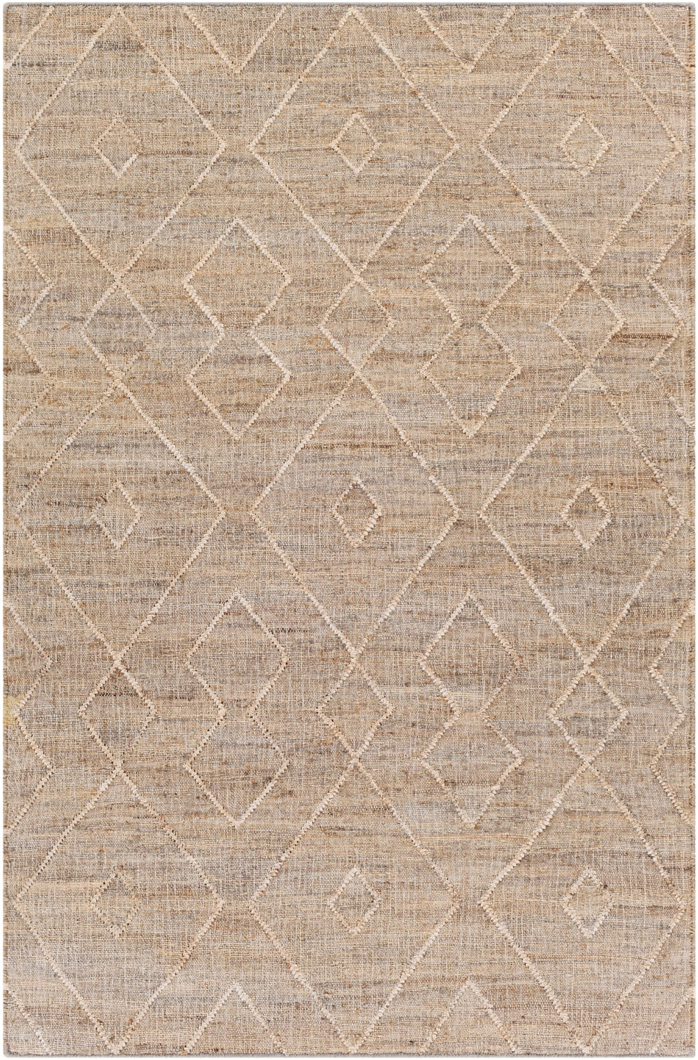 Cadence CEC-2307 Global Jute Rug CEC2307-81012 Camel, Cream, Khaki, Ivory, Taupe 100% Jute 8'10" x 12'