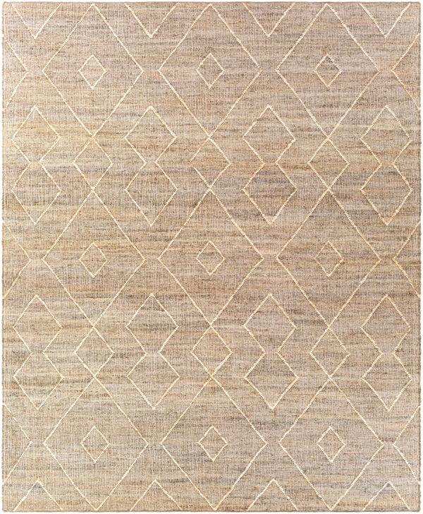 Cadence CEC-2307 Global Jute Rug CEC2307-810 Camel, Cream, Khaki, Ivory, Taupe 100% Jute 8' x 10'