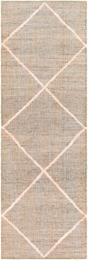 Cadence CEC-2310 Global Jute Rug CEC2310-268 Camel, Cream, Khaki, Ivory, Taupe 100% Jute 2'6" x 8'