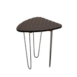 Sagebrook Home Transitional Set of 2 -  Wood/metal 18/20" Black/white Checkered Table 15174 Black Metal