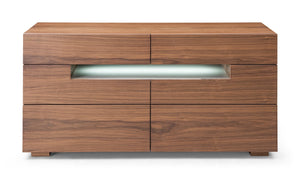 VIG Furniture Modrest Ceres - Contemporary LED Walnut Dresser VGWCCG05D-WAL-DRS