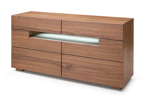 VIG Furniture Modrest Ceres - Contemporary LED Walnut Dresser VGWCCG05D-WAL-DRS