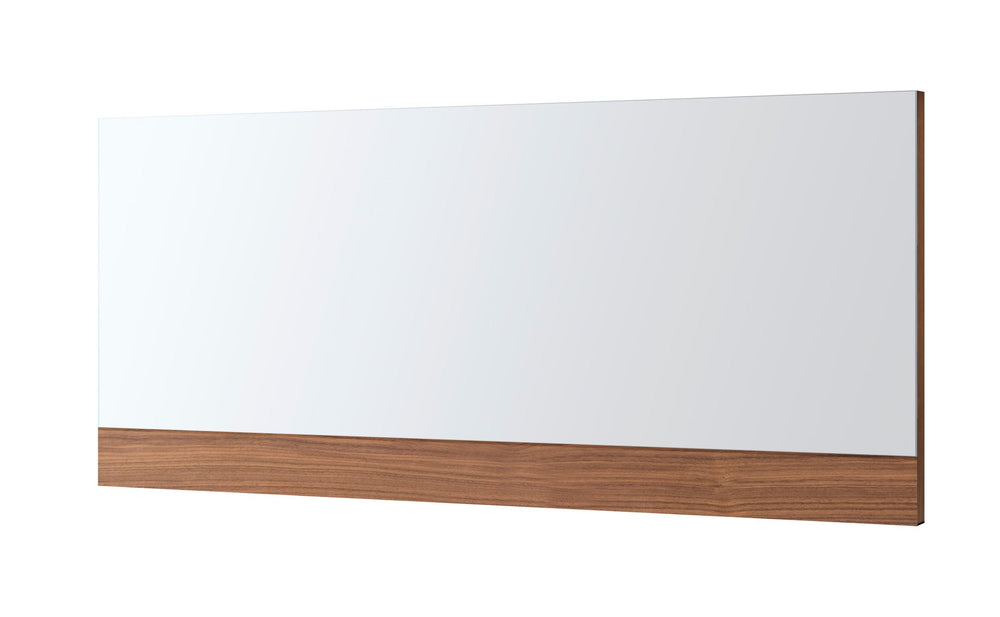 VIG Furniture Modrest Ceres - Modern Walnut Bedroom Mirror VGWCCG05MX-WAL-MIR