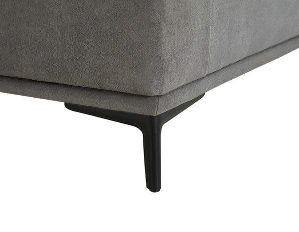 Pasargad Modern Lucca Sectional Sofa with Push Back Functional, Right Facing Chaise Grey Color CF-38L2G02R-PASARGAD