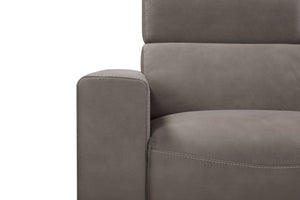 Pasargad Modern Bari Sectional Sofa with Push Back Functional, Left Facing Grey Color CF-46L2T14L-PASARGAD