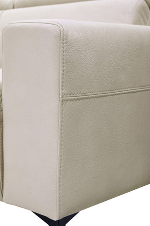 Pasargad Modern Bari Sectional Sofa with Push Back Functional, Left Facing Beige Color CF-46L2T15L-PASARGAD