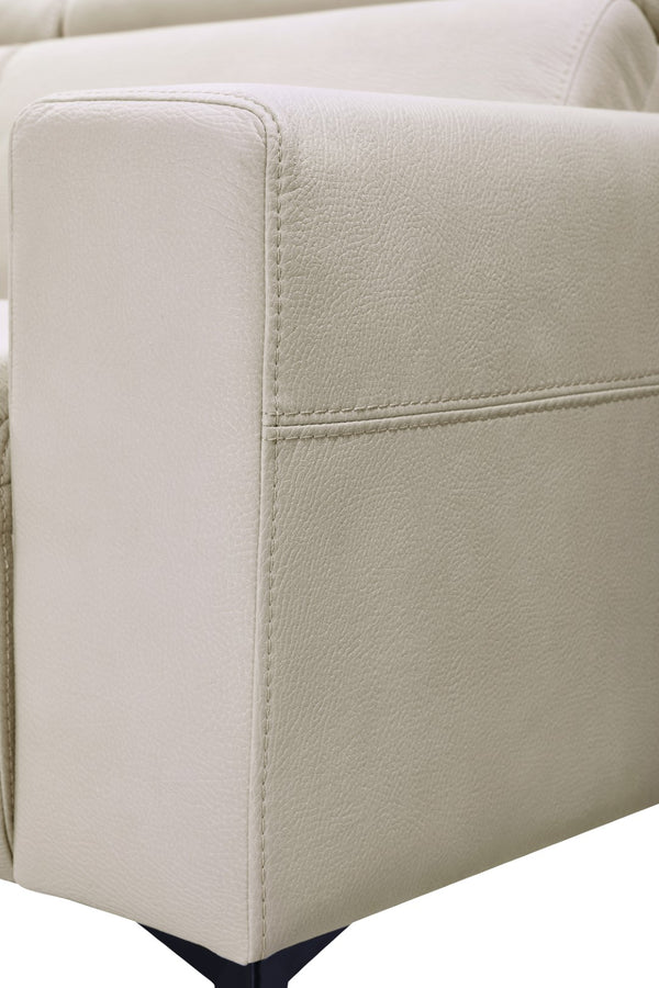 Pasargad Modern Bari Sectional Sofa with Push Back Functional, Left Facing Beige Color CF-46L2T15L-PASARGAD