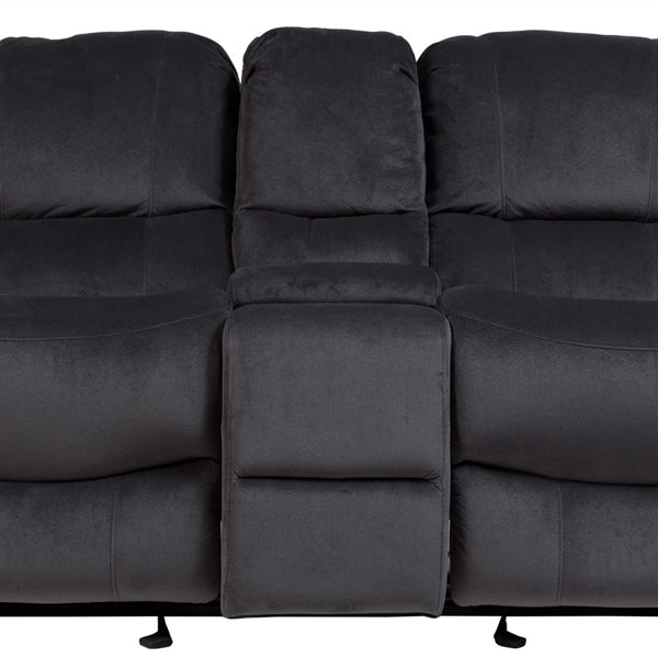 Porter Designs Ramsey Triple Power seat Transitional Reclining Console Love Gray 03-112C-02-6014A