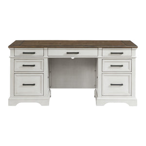 Intercon Drake Frenchfarmhouse Executive Desk DK-HO-6630ED-RFO-C DK-HO-6630ED-RFO-C