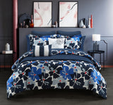 Malea Blue Queen 12pc Comforter Set