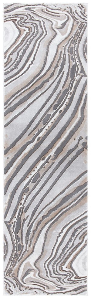 Craft 843 Contemporary Power Loomed 75% Polypropylene, 25% Polyester Rug Gold / Grey