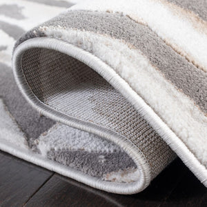 Craft 843 Contemporary Power Loomed 75% Polypropylene, 25% Polyester Rug Gold / Grey