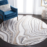 Craft 843 Contemporary Power Loomed 75% Polypropylene, 25% Polyester Rug Gold / Grey