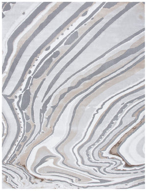 Craft 843 Contemporary Power Loomed 75% Polypropylene, 25% Polyester Rug Gold / Grey