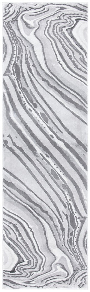 Craft 843 Contemporary Power Loomed 75% Polypropylene, 25% Polyester Rug Light Grey / Grey