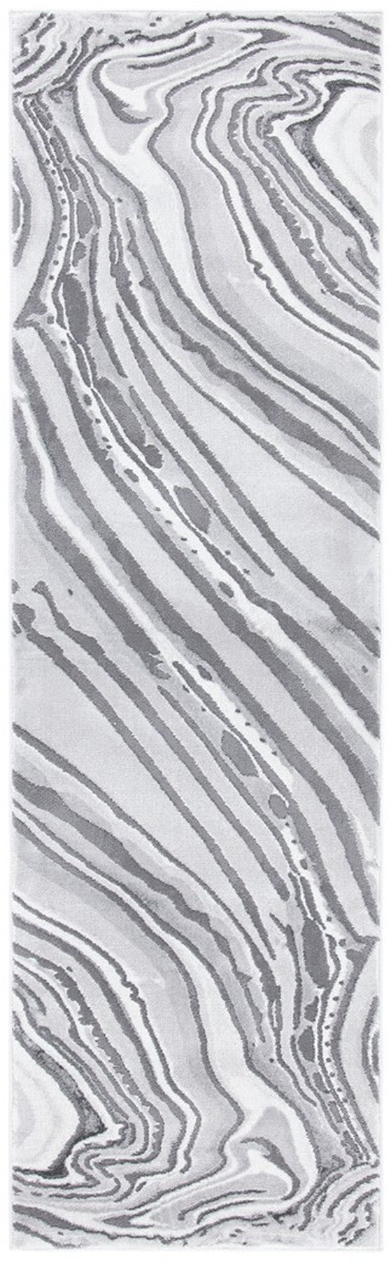 Craft 843 Contemporary Power Loomed 75% Polypropylene, 25% Polyester Rug Light Grey / Grey