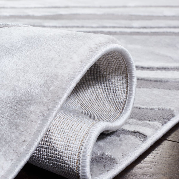 Craft 843 Contemporary Power Loomed 75% Polypropylene, 25% Polyester Rug Light Grey / Grey