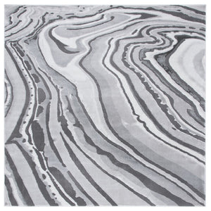 Craft 843 Contemporary Power Loomed 75% Polypropylene, 25% Polyester Rug Light Grey / Grey