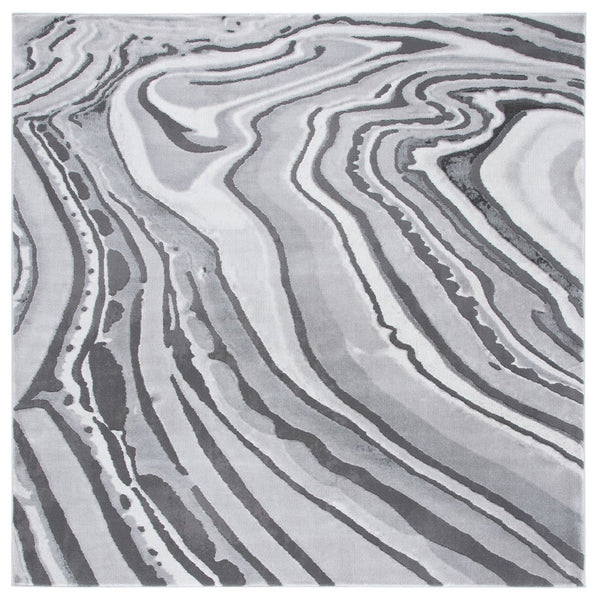 Craft 843 Contemporary Power Loomed 75% Polypropylene, 25% Polyester Rug Light Grey / Grey