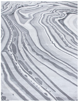 Craft 843 Contemporary Power Loomed 75% Polypropylene, 25% Polyester Rug Light Grey / Grey