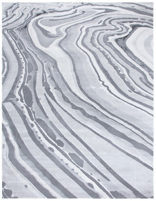 Craft 843 Contemporary Power Loomed 75% Polypropylene, 25% Polyester Rug Light Grey / Grey