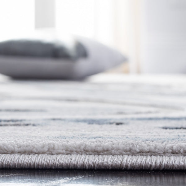 Craft 843 Contemporary Power Loomed 75% Polypropylene, 25% Polyester Rug Blue / Grey