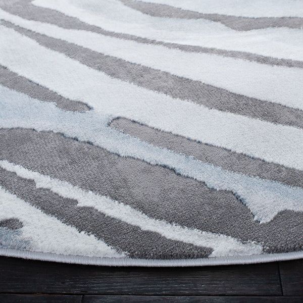 Craft 843 Contemporary Power Loomed 75% Polypropylene, 25% Polyester Rug Blue / Grey