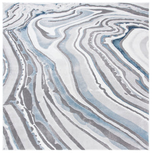 Craft 843 Contemporary Power Loomed 75% Polypropylene, 25% Polyester Rug Blue / Grey