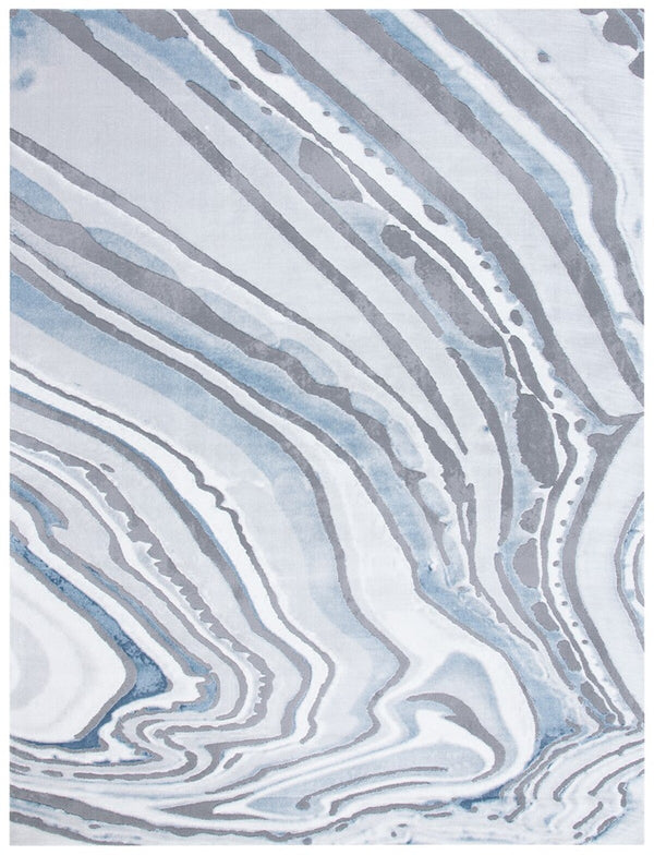 Craft 843 Contemporary Power Loomed 75% Polypropylene, 25% Polyester Rug Blue / Grey