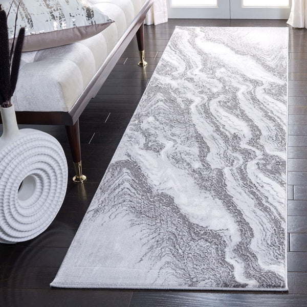 Craft 844 Contemporary Power Loomed 80% Polypropylene, 20% Polyester Rug Light Grey / Grey