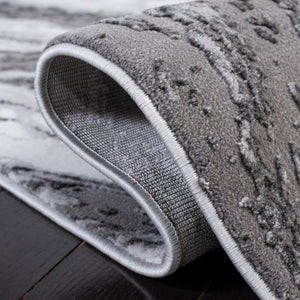 Craft 844 Contemporary Power Loomed 80% Polypropylene, 20% Polyester Rug Light Grey / Grey