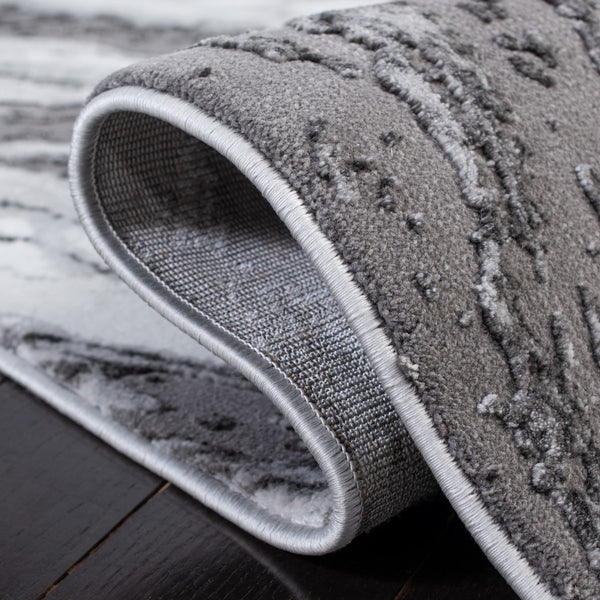 Craft 844 Contemporary Power Loomed 80% Polypropylene, 20% Polyester Rug Light Grey / Grey